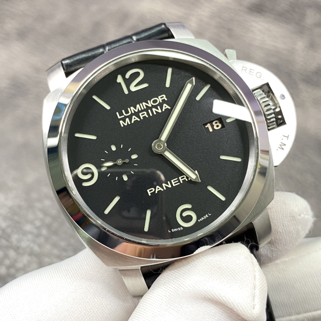 パネライ 腕時計 メンズ偽物 ルミノール LUMINOR MARINA ウォッチ ファッション 防水 ブラック_3