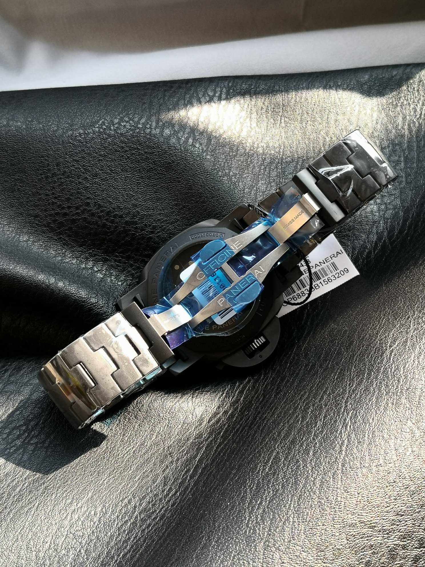 大販売 パネライ 買えないコピー ルミノール LUMINOR 1950 ウォッチ 夜光 防水 グレー_11
