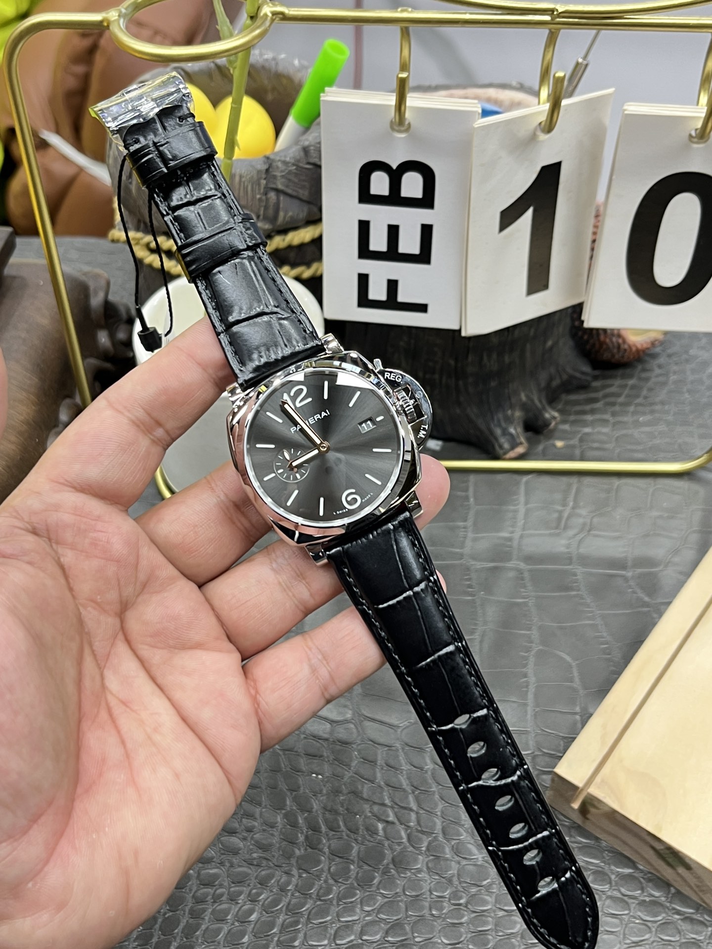 お値打ち価格 パネライ サイズ感N級品 腕時計 ルミノール ウォッチ 防水 PAM1250 ブラック_9