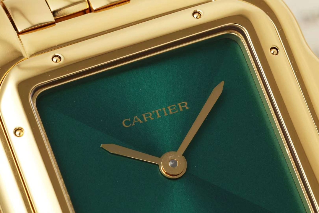 カルティエパンテール 買取価格激安通販 腕時計 ウォッチ 優雅レディ ゴールドケース グリーン_4