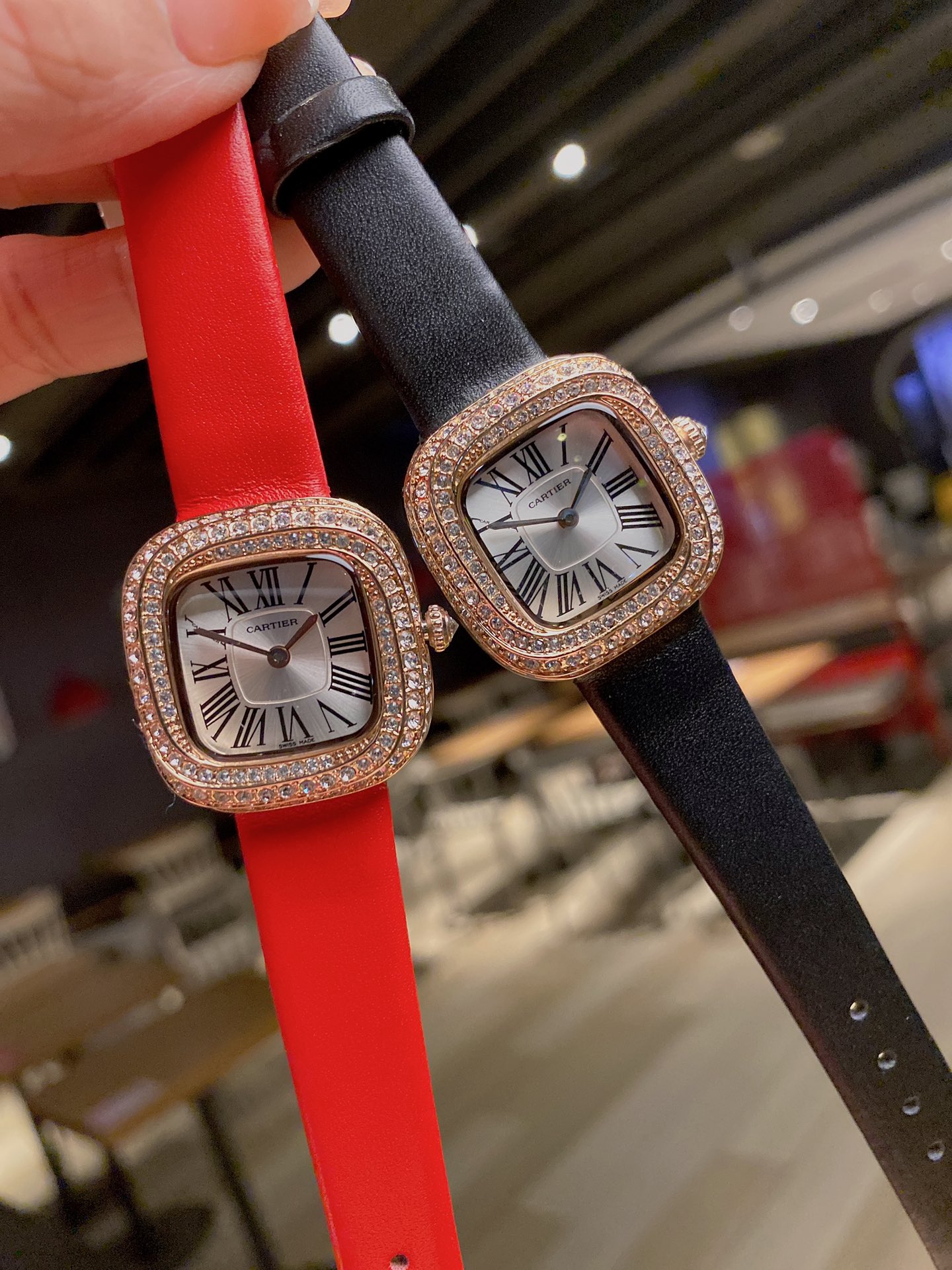カルティエ 腕時計 廃盤コピー シンプル ウォッチ 防水 優雅 ダイヤ飾り COUSSIN レザー 多色可選_7