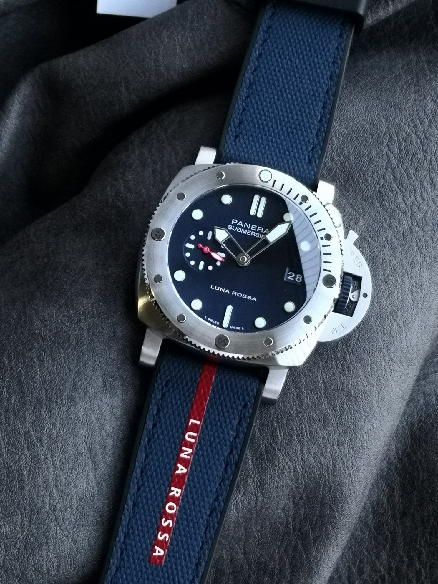 サブマーシブル ブルーノッテコピー メンズ ウォッチ 夜光 腕時計 PAM01391 ブルー_2