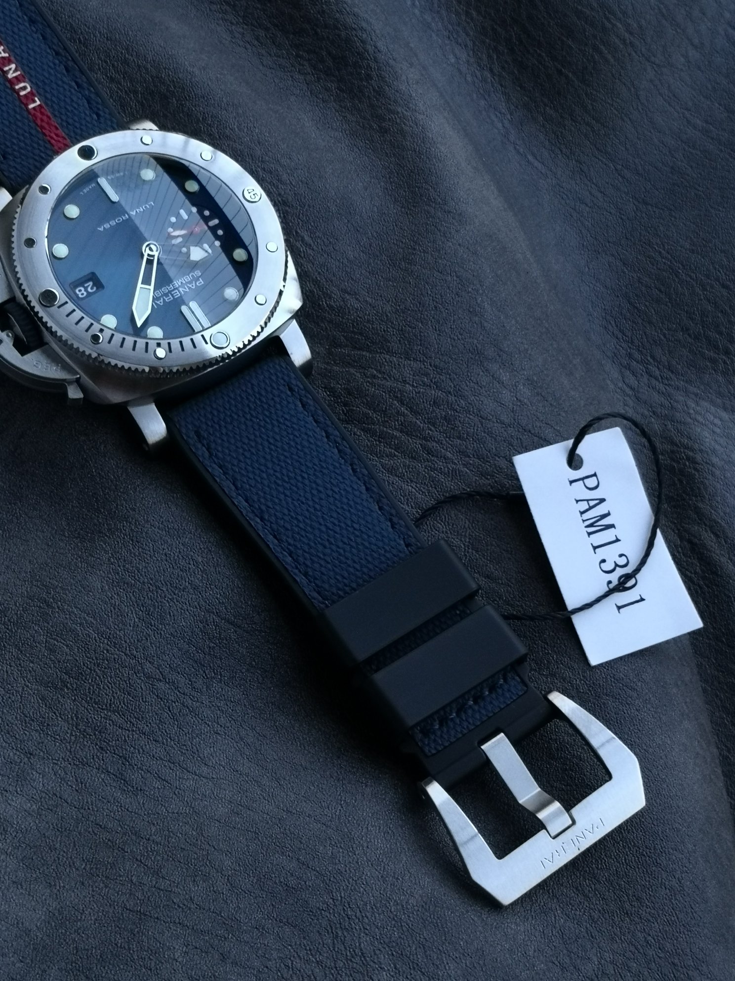 サブマーシブル ブルーノッテコピー メンズ ウォッチ 夜光 腕時計 PAM01391 ブルー_7