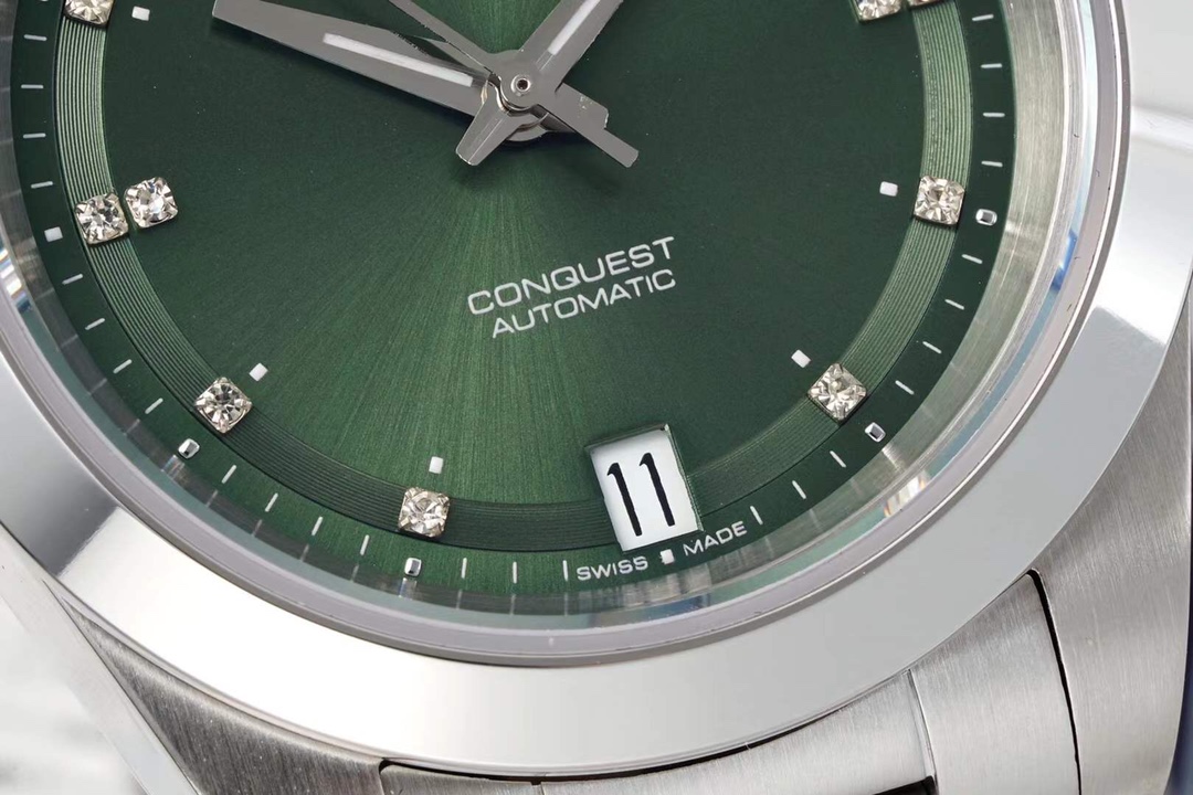 longines の 時計コピー ハイドロコンケスト 防水 ウォッチ 品質保証 スチールバンド 通勤 グリーン_5