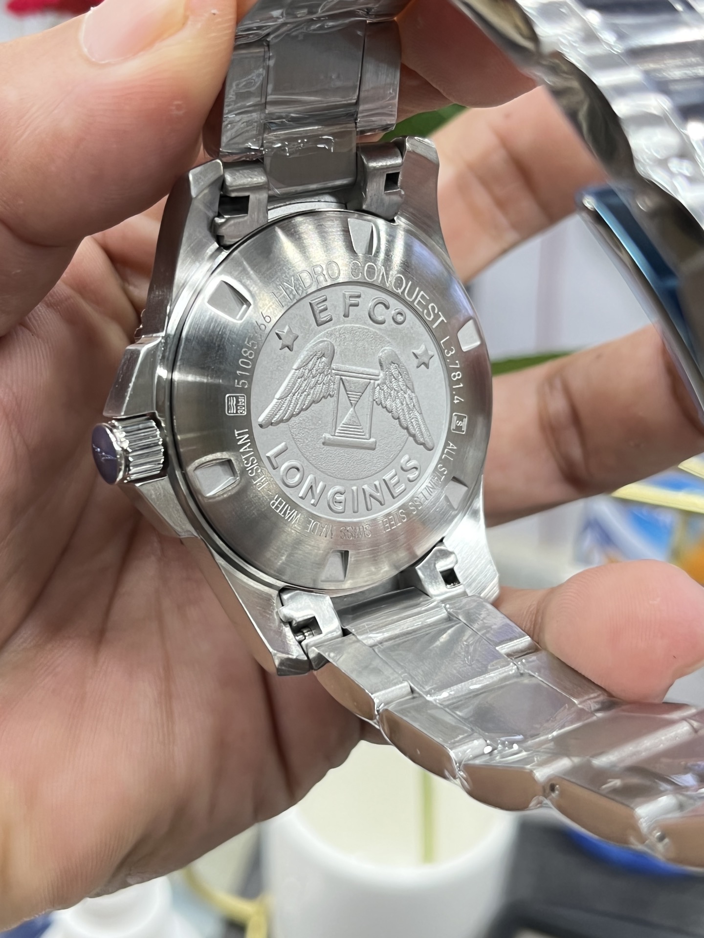 longines 時計 メンズスーパーコピー 紳士 ハンサム ハイドロコンケスト 防水 ウォッチ 腕時計 グリーン_7