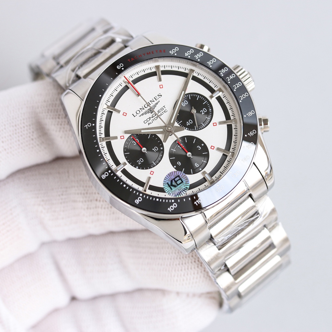 longines 時計 価格コピー ウォッチ 腕時計 紳士 ハンサム ハイドロコンケスト 防水 ホワイト_2