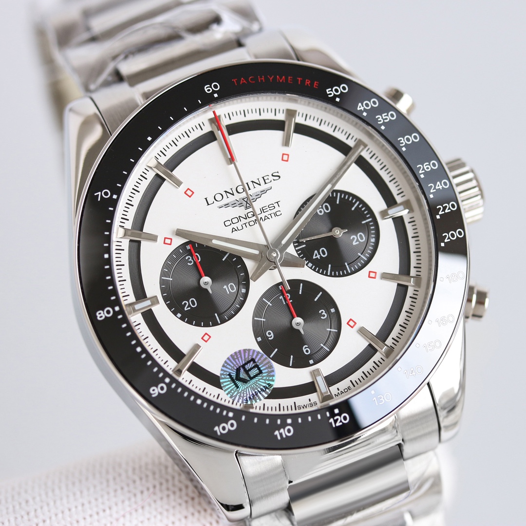 longines 時計 価格コピー ウォッチ 腕時計 紳士 ハンサム ハイドロコンケスト 防水 ホワイト_4