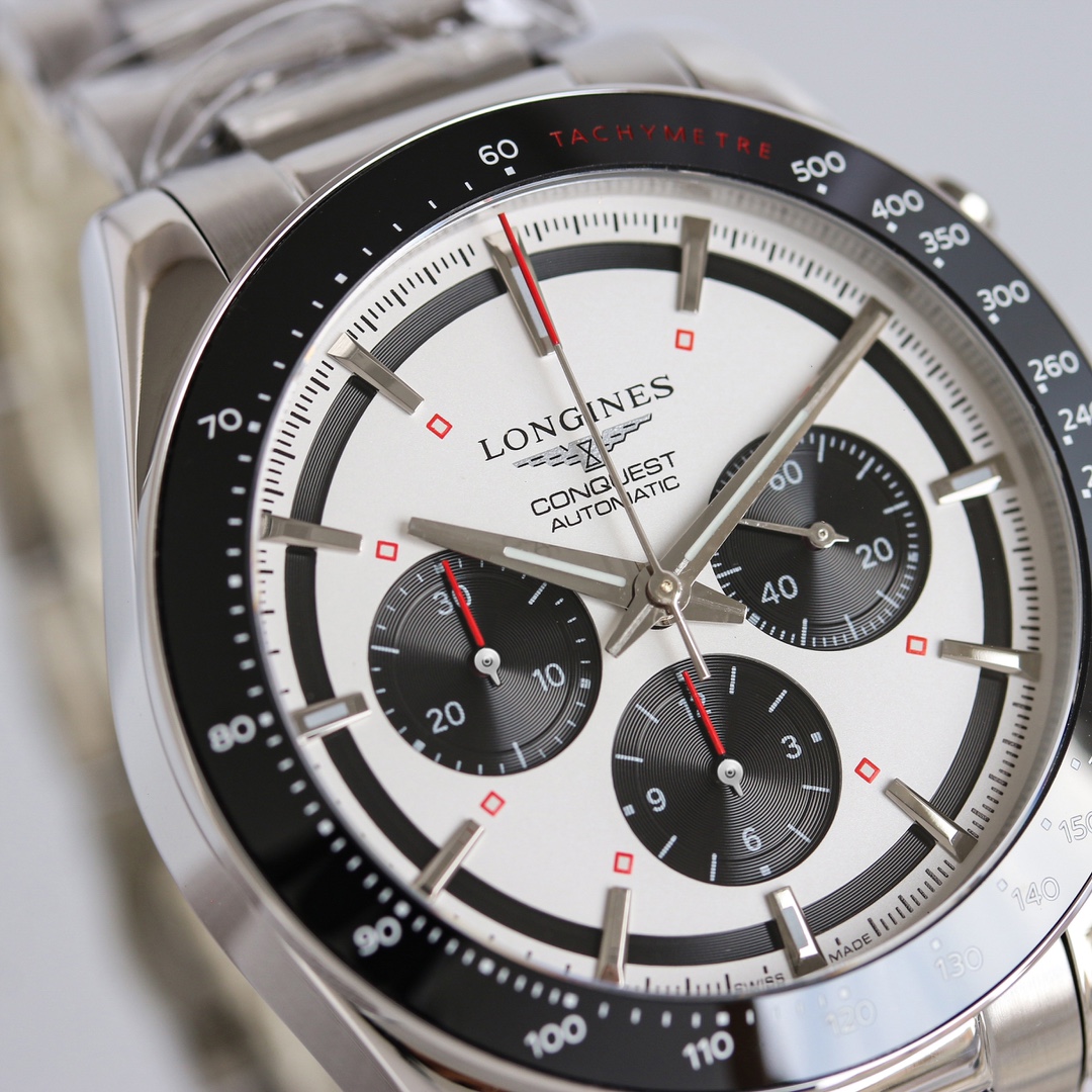 longines 時計 価格コピー ウォッチ 腕時計 紳士 ハンサム ハイドロコンケスト 防水 ホワイト_6