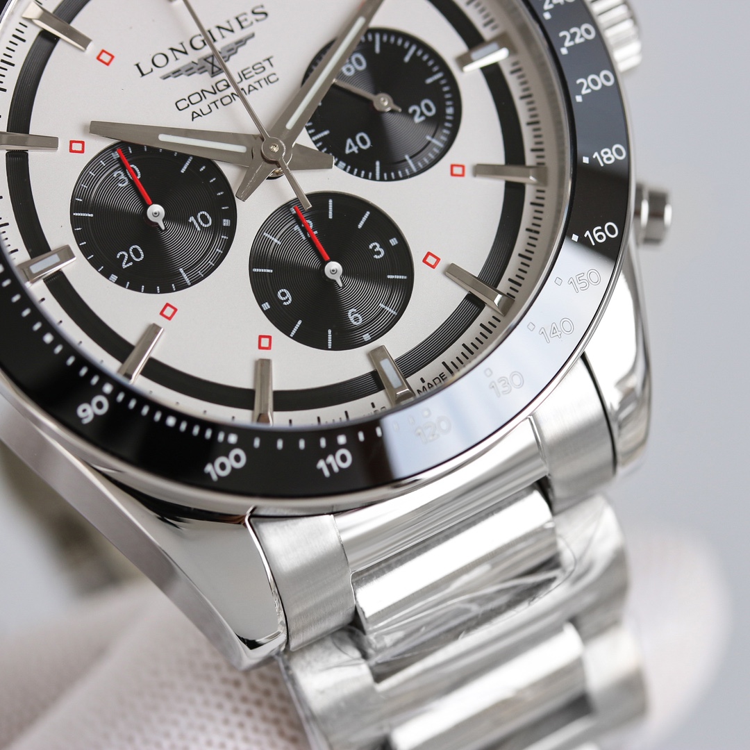 longines 時計 価格コピー ウォッチ 腕時計 紳士 ハンサム ハイドロコンケスト 防水 ホワイト_7