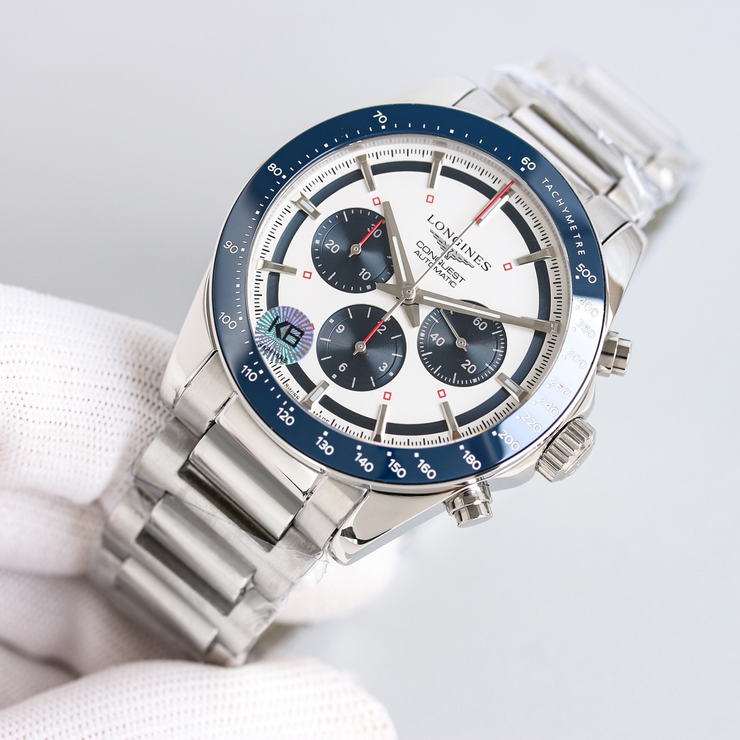 longines 腕時計 メンズスーパーコピー ウォッチ 腕時計 紳士 ハンサム ハイドロコンケスト 防水 ブルー_3