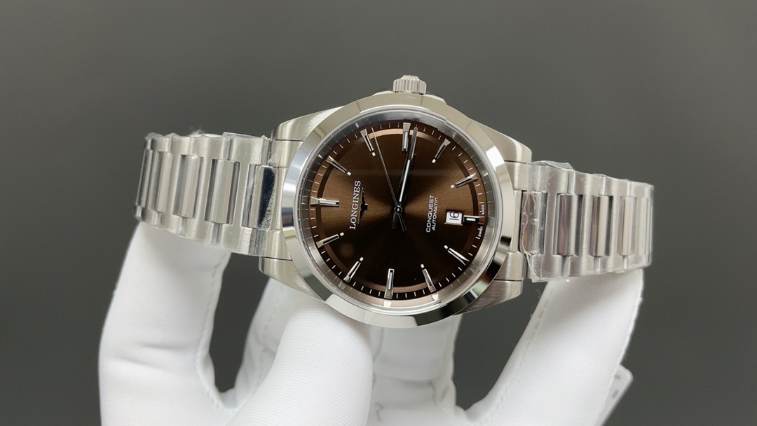 最新の2025年 longines 腕時計 メンズコピー ウォッチ 夜光 ハンサム ハイドロコンケスト 防水 ブラウン_2