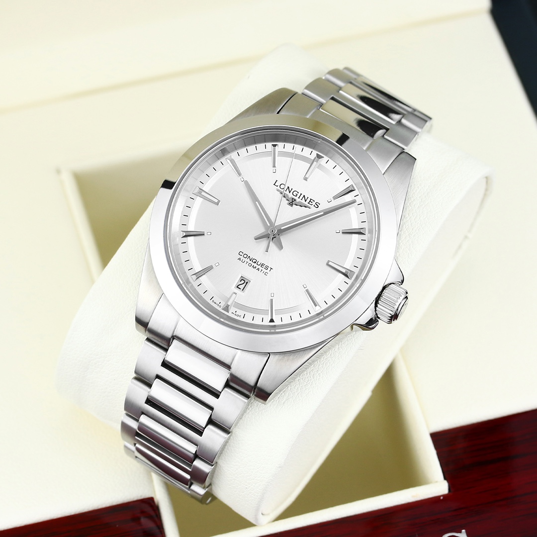 longines 時計 値段N級品 ウォッチ ハンサム ビジネス ハイドロコンケスト 腕時計 ホワイト_3