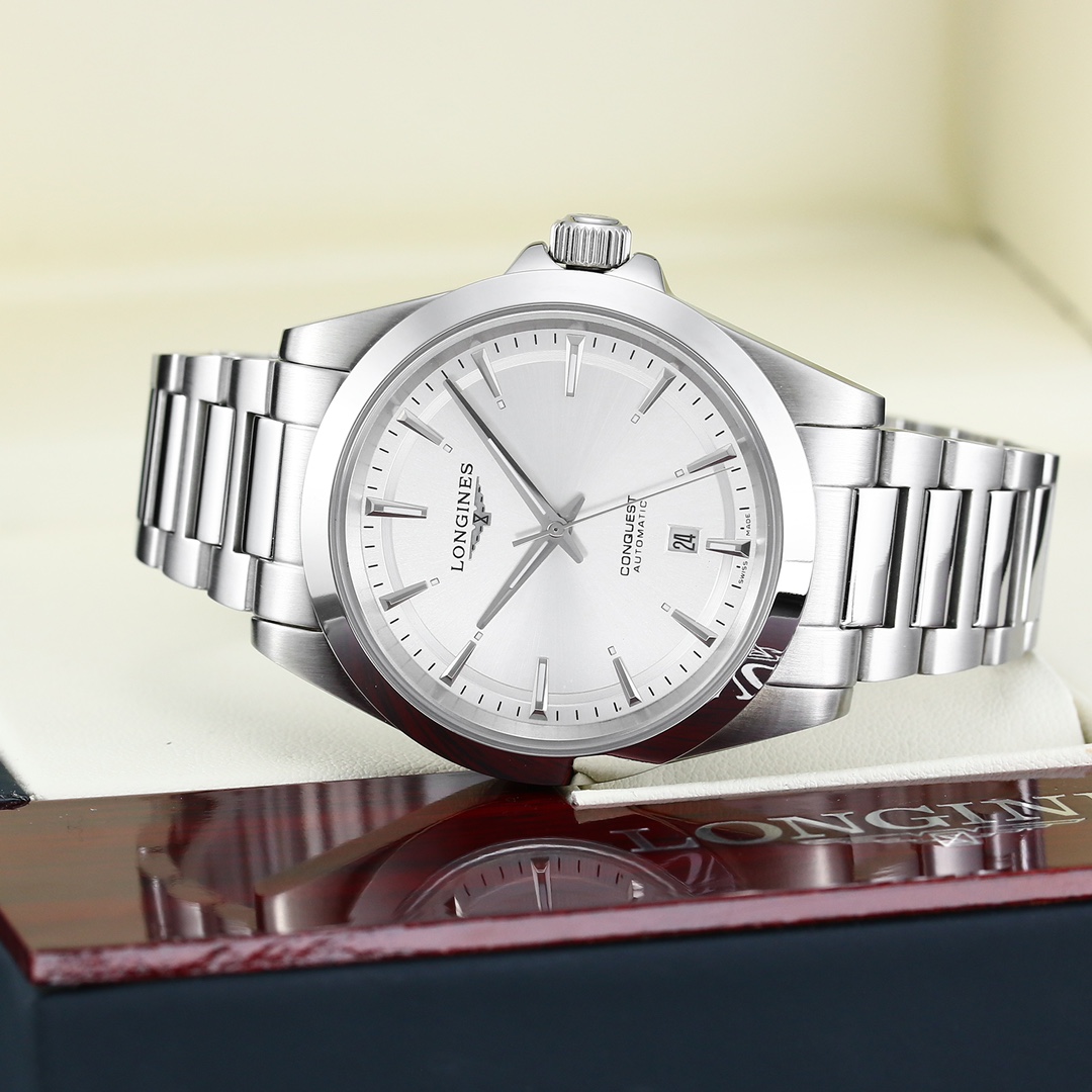longines 時計 値段N級品 ウォッチ ハンサム ビジネス ハイドロコンケスト 腕時計 ホワイト_5