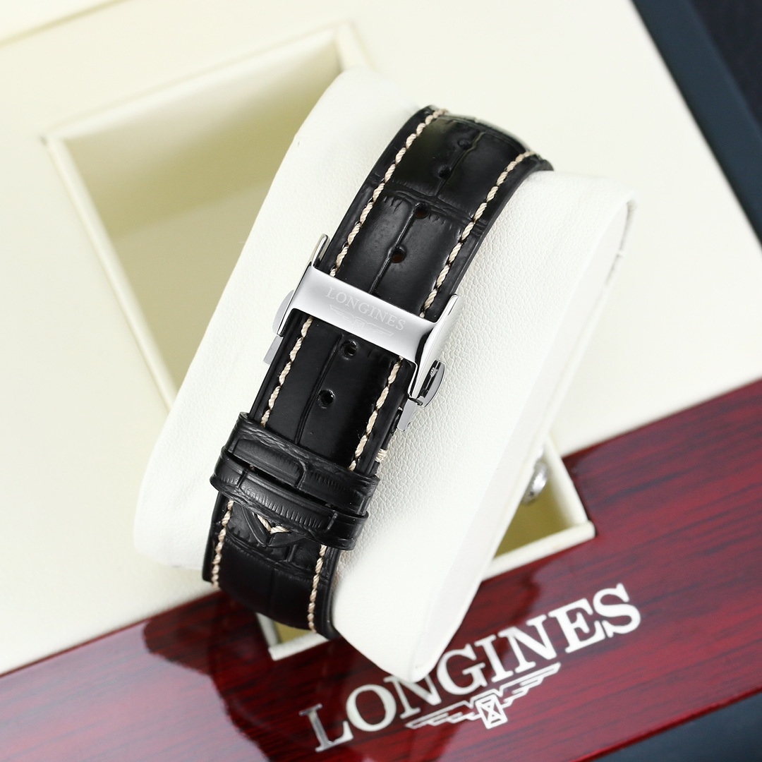 longines 価格激安通販 ウォッチ ハンサム ビジネス 本革 ハイドロコンケスト 腕時計 ブラック_6