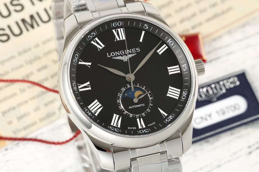 longines の 時計コピー 自動機械 マスター ウォッチ ビジネス 紳士 スチールバンド ブラック_2