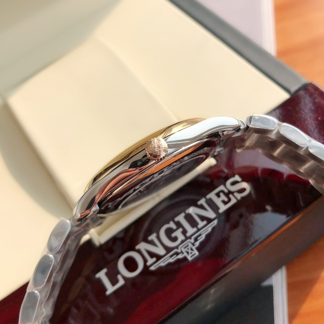 魅力的な時計 longines偽物 マスター ウォッチ ビジネス 紳士 ゴールドケース ホワイト_6