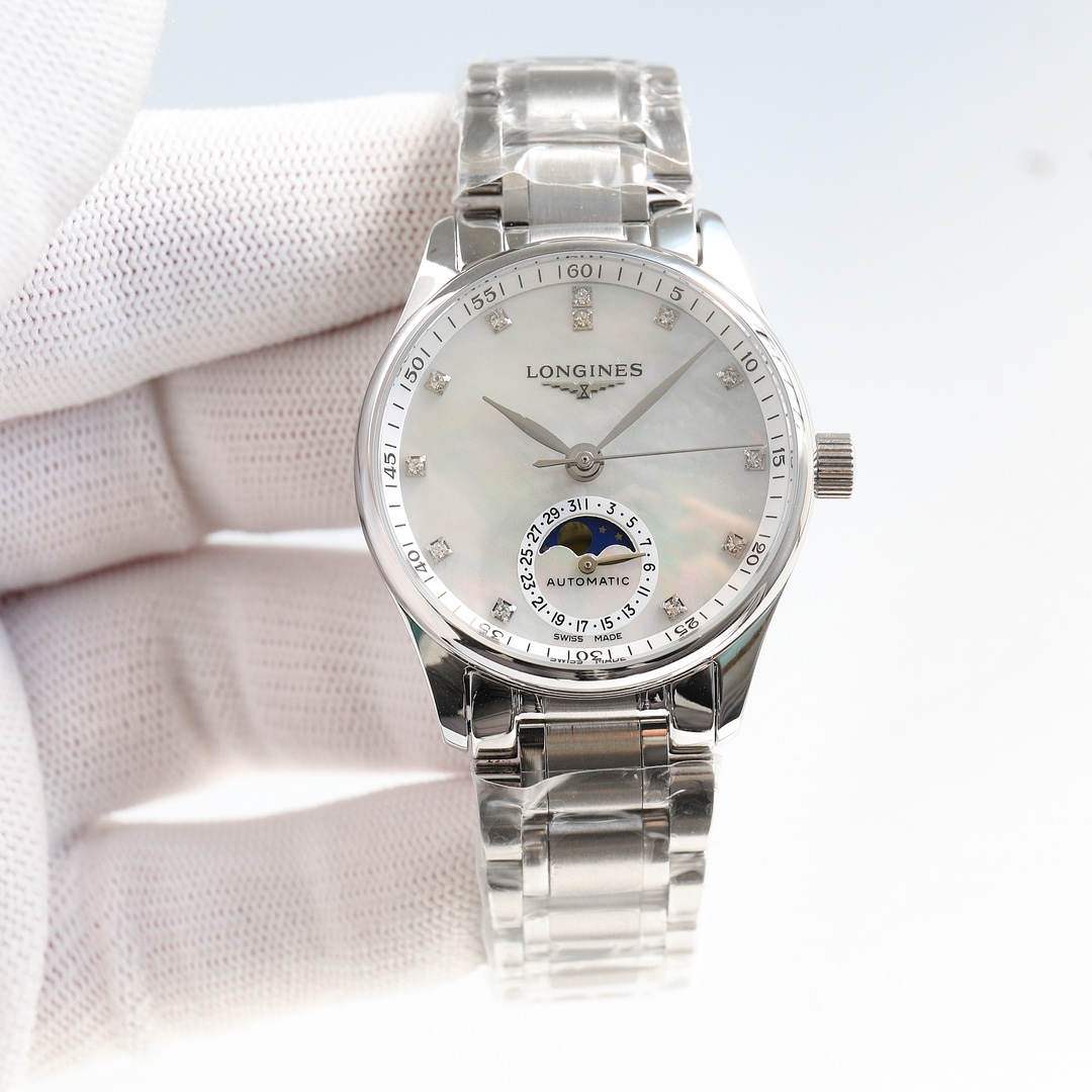 longines 時計 価格スーパーコピー 通勤 マスター 優雅 ウォッチ ファッション スチールバンド ホワイト_1