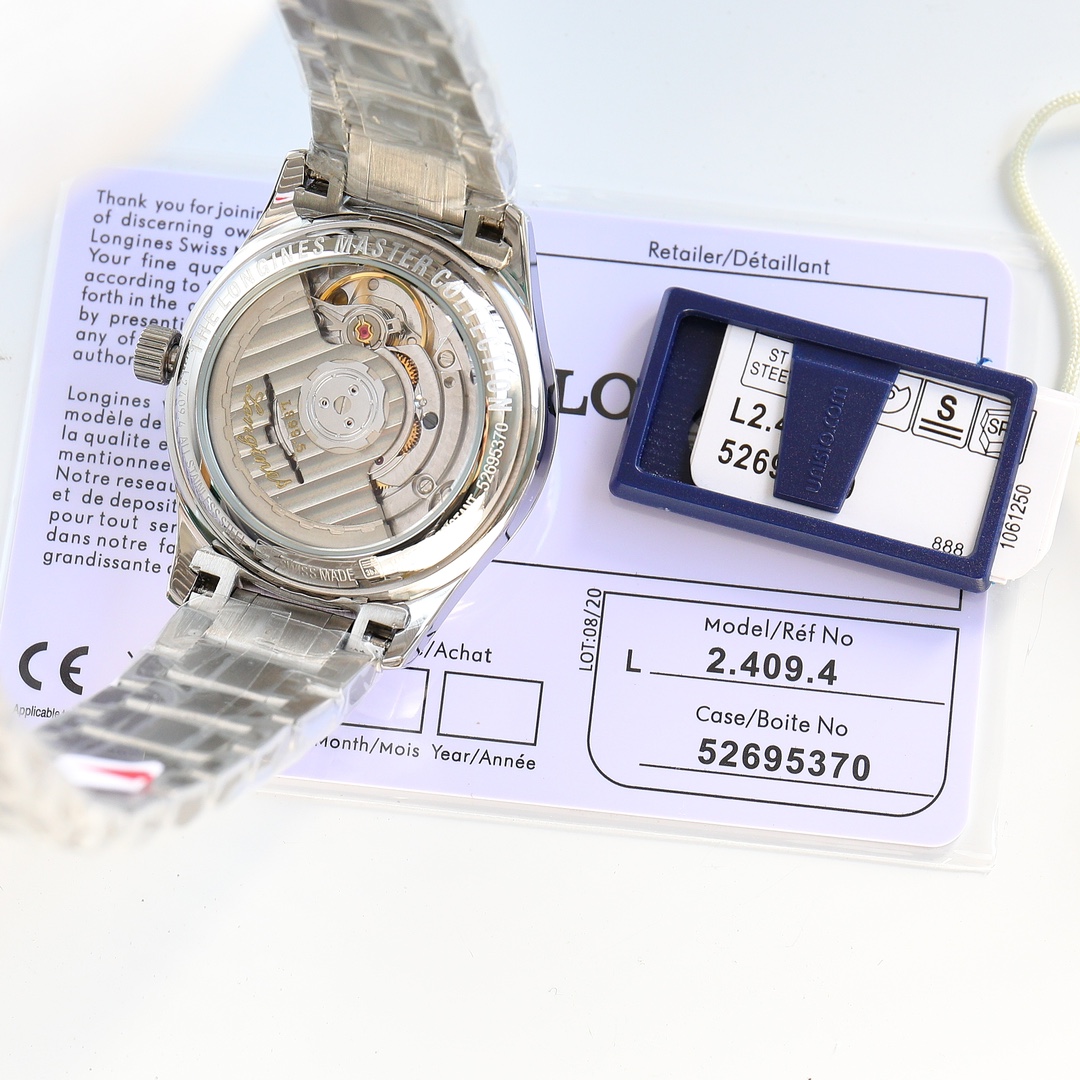 longines 時計 価格スーパーコピー 通勤 マスター 優雅 ウォッチ ファッション スチールバンド ホワイト_9