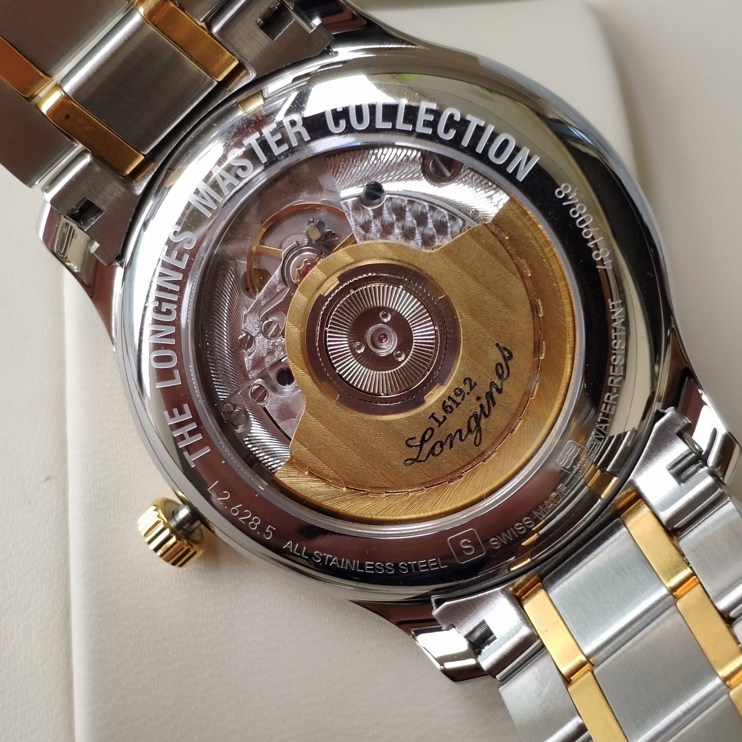 longines 時計 値段コピー 通勤 マスター 紳士 ウォッチ ファッション スチールバンド イエロー_7