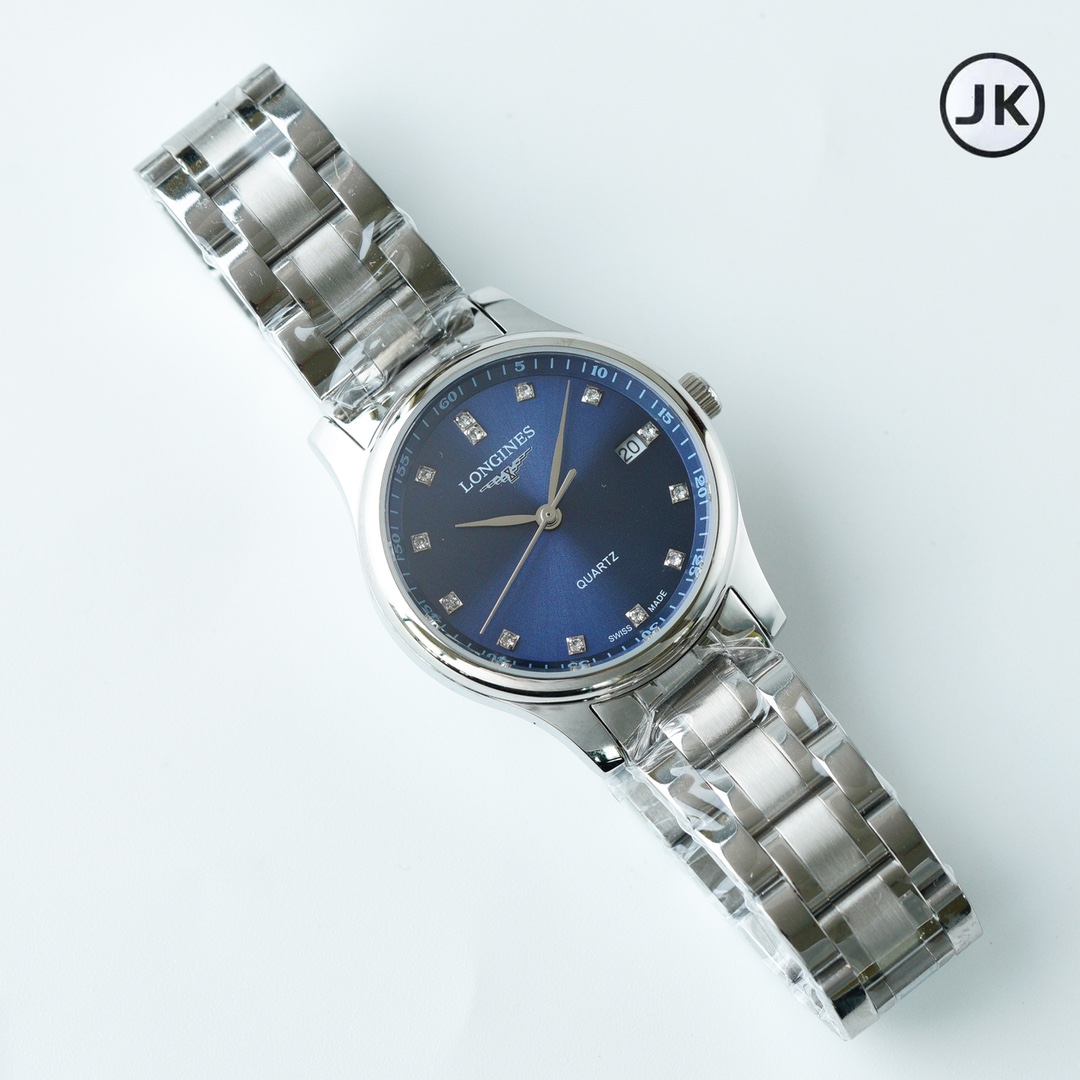 longines 時計 価格偽物 ビジネス 通勤 マスター 優雅 薄い ウォッチ スチールバンド ホワイト_5