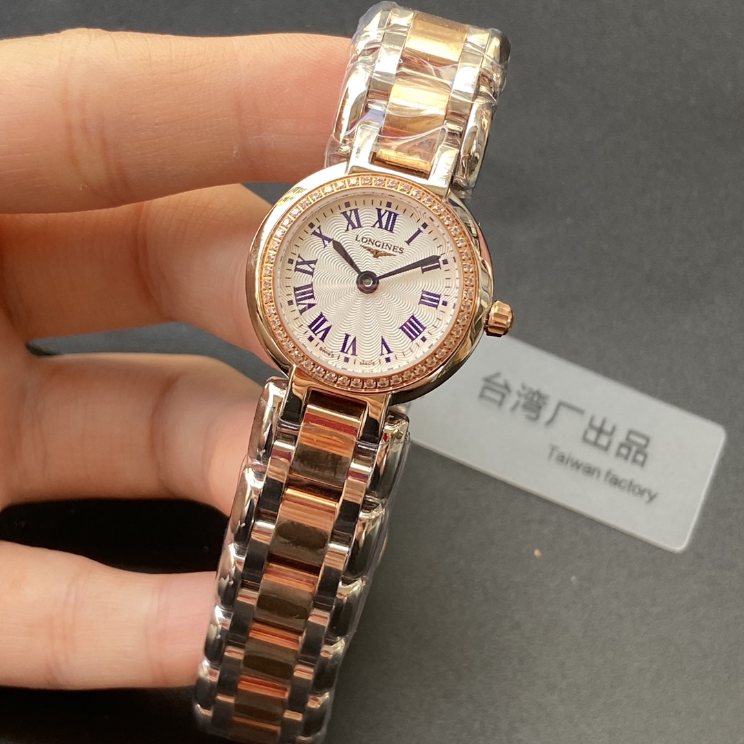 longines 時計コピー 腕時計 ウォッチ 防水 優雅レディ ビジネス ダイヤ飾り ゴールドケース ホワイト_3