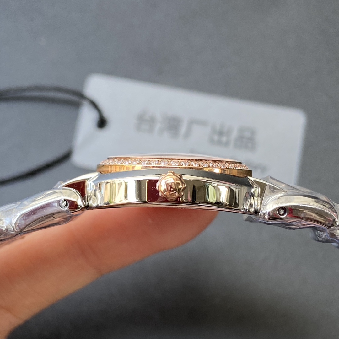 longines 時計コピー 腕時計 ウォッチ 防水 優雅レディ ビジネス ダイヤ飾り ゴールドケース ホワイト_5