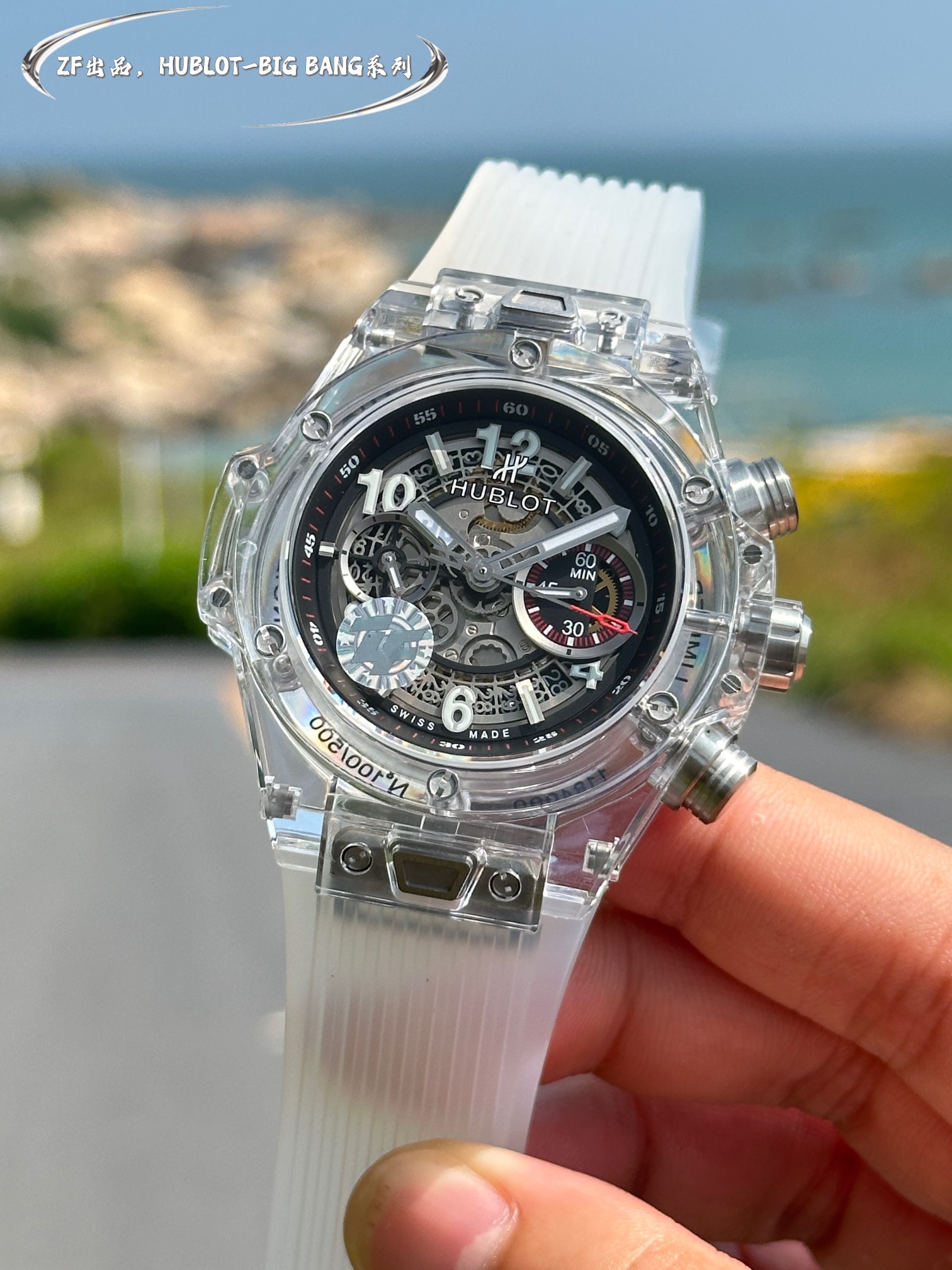 HUBLOT ウブロ ビッグバン ブルースーパーコピー 腕時計 ウォッチ ハンサム  紳士 ファッション ホワイト_2