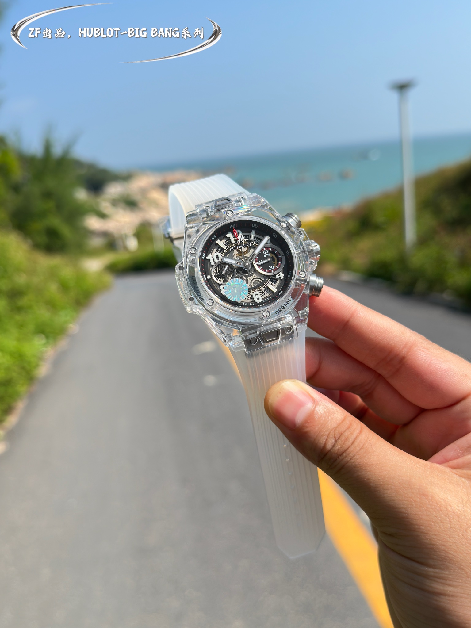 HUBLOT ウブロ ビッグバン ブルースーパーコピー 腕時計 ウォッチ ハンサム  紳士 ファッション ホワイト_3