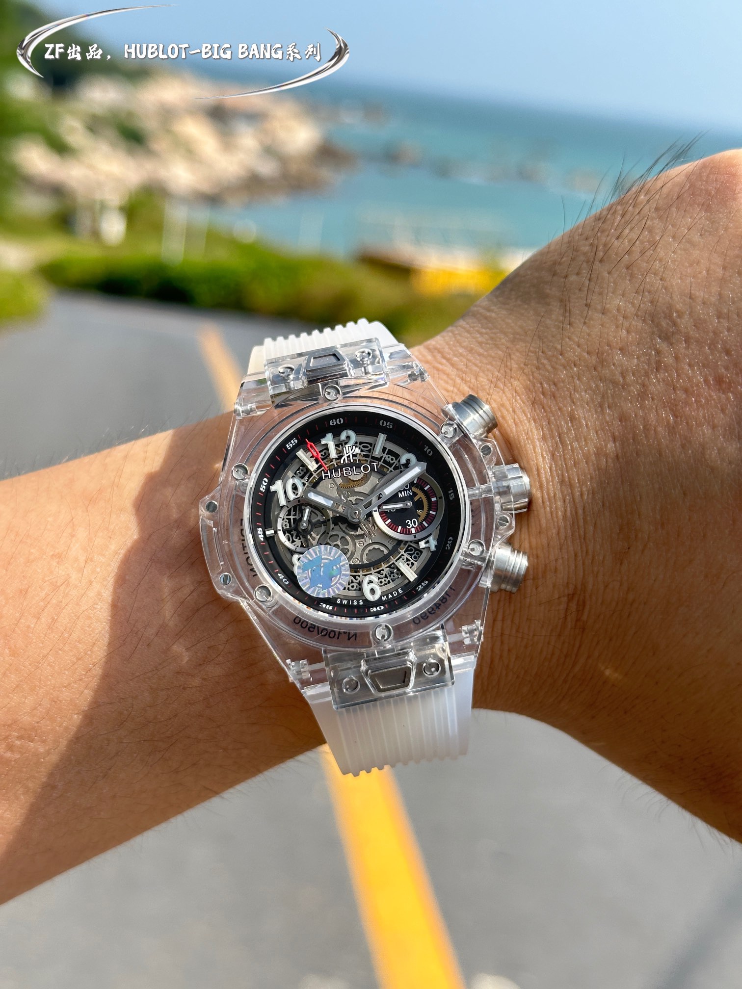 HUBLOT ウブロ ビッグバン ブルースーパーコピー 腕時計 ウォッチ ハンサム  紳士 ファッション ホワイト_6