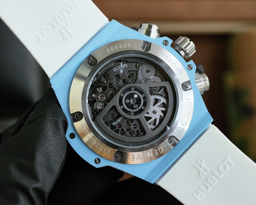 HUBLOT ウブロ ビッグバン ベルルッティ偽物 腕時計 ウォッチ ハンサム  紳士 ファッション ブルー_8