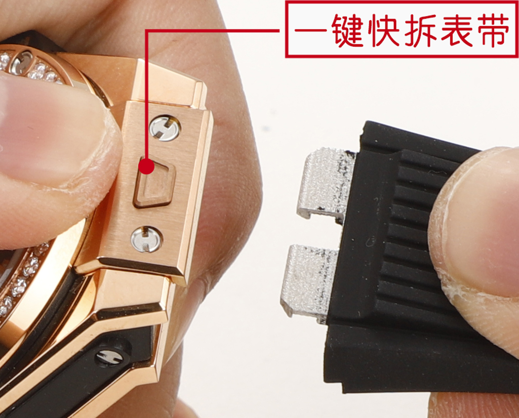 ビッグバン ウブロ 時計コピー 防水 ビッグ バン 腕時計 ウォッチ ダイヤ飾り ゴールドケース ブラック_5