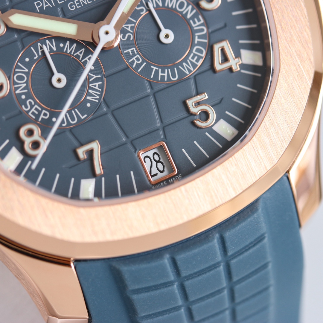 今季のおすすめ patek philippe 時計偽物 アクアノート  5261R-001 腕時計 ウォッチ ブルー_4
