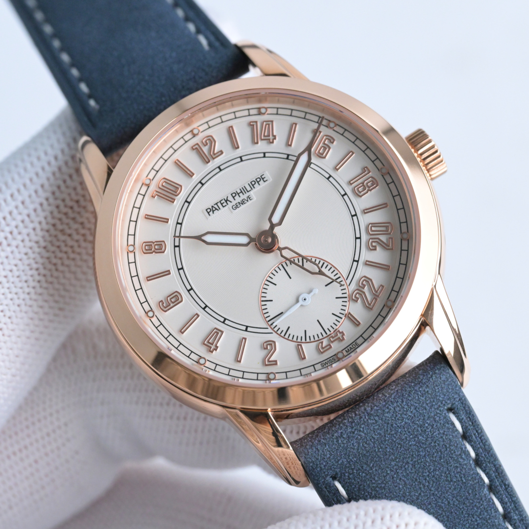 patek philippe 時計コピー ウォッチ 防水 コンプリケーション 腕時計 本革 レザー RW1 2色可選_1