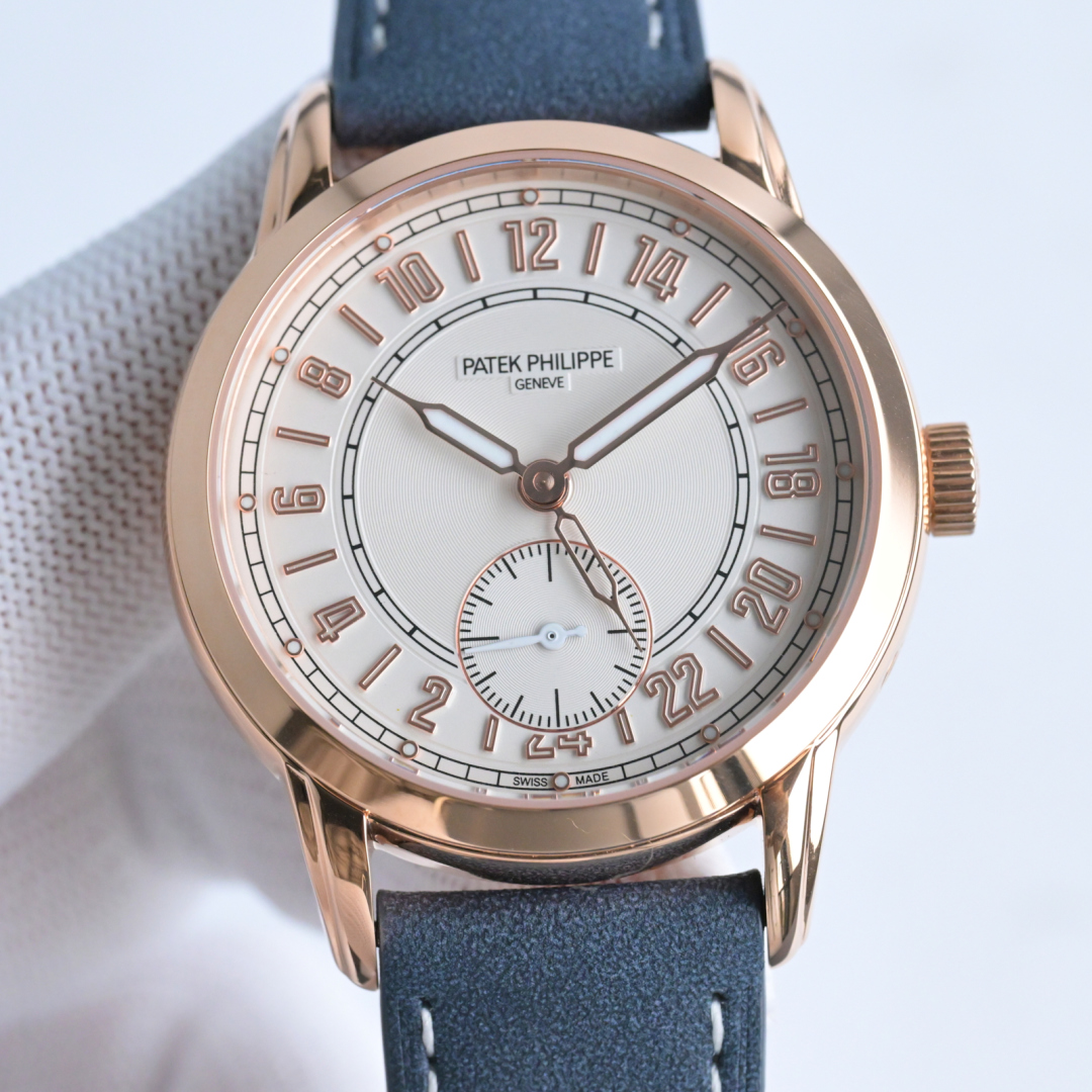 patek philippe 時計コピー ウォッチ 防水 コンプリケーション 腕時計 本革 レザー RW1 2色可選_2