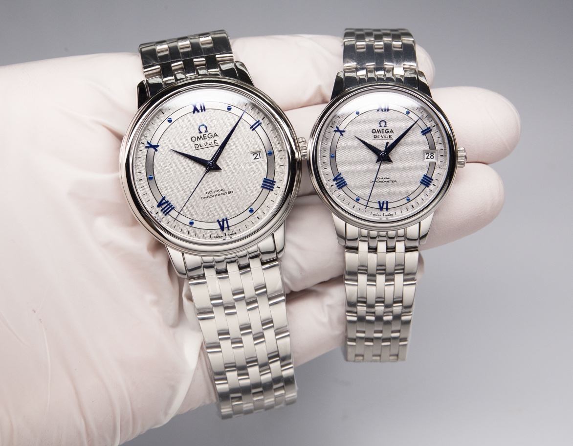 OMEGA デ ヴィル偽物 デヴィル  防水 腕時計 男女兼用 シンプル スチールバンド グレー_1