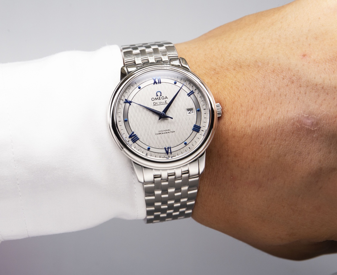 OMEGA デ ヴィル偽物 デヴィル  防水 腕時計 男女兼用 シンプル スチールバンド グレー_4