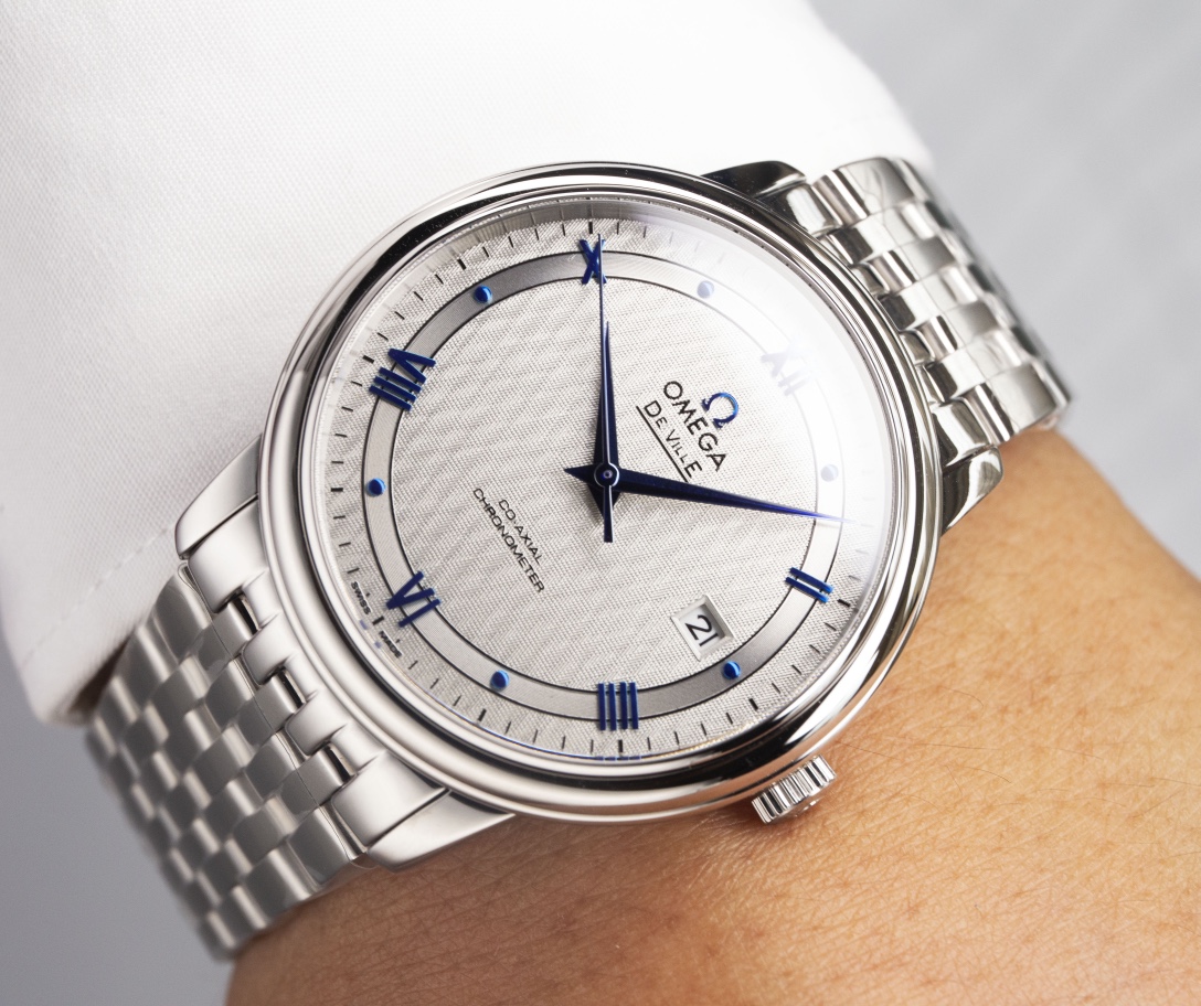 OMEGA デ ヴィル偽物 デヴィル  防水 腕時計 男女兼用 シンプル スチールバンド グレー_5