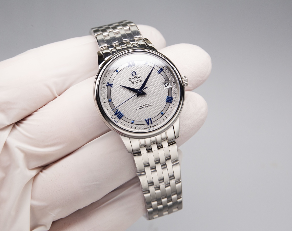 OMEGA デ ヴィル偽物 デヴィル  防水 腕時計 男女兼用 シンプル スチールバンド グレー_6