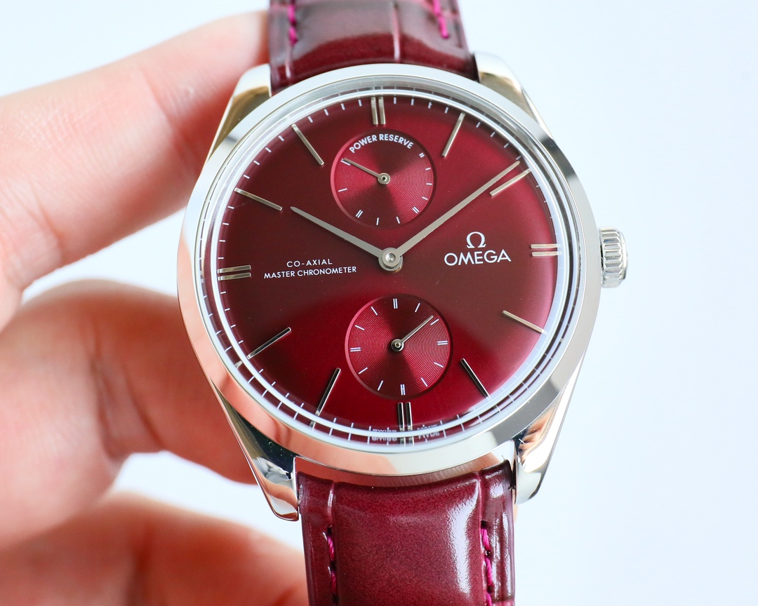 OMEGA デ ヴィル アワー ビジョンスーパーコピー 防水 腕時計 ハンサム レザー 2色可選_2