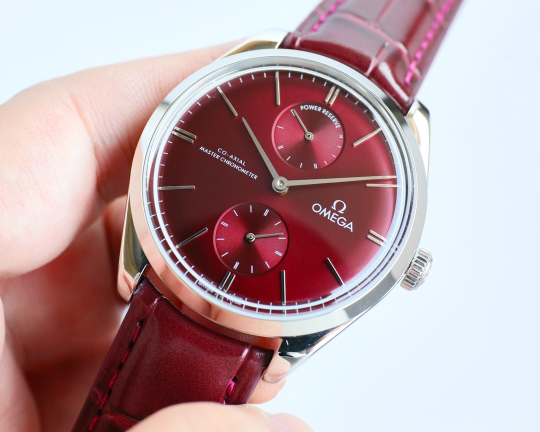 OMEGA デ ヴィル アワー ビジョンスーパーコピー 防水 腕時計 ハンサム レザー 2色可選_3