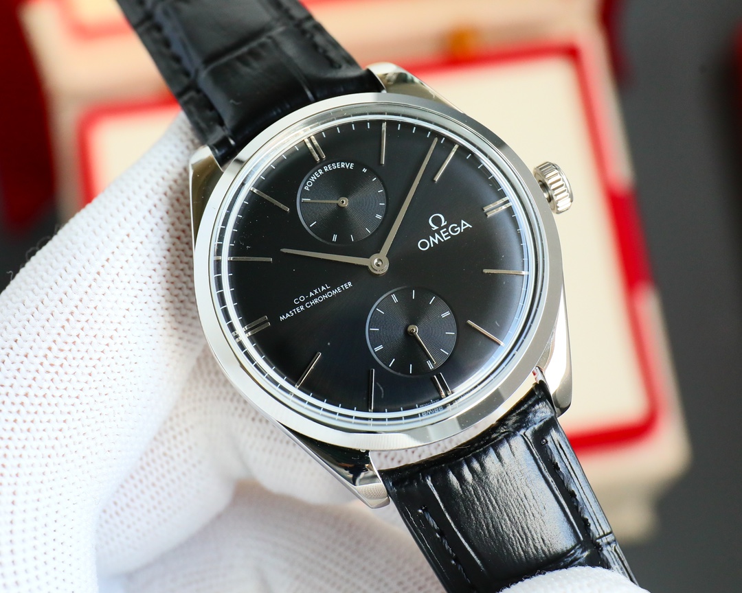 OMEGA デ ヴィル コーアクシャルコピー シンプル 防水 腕時計 ハンサム レザー ブラック_2