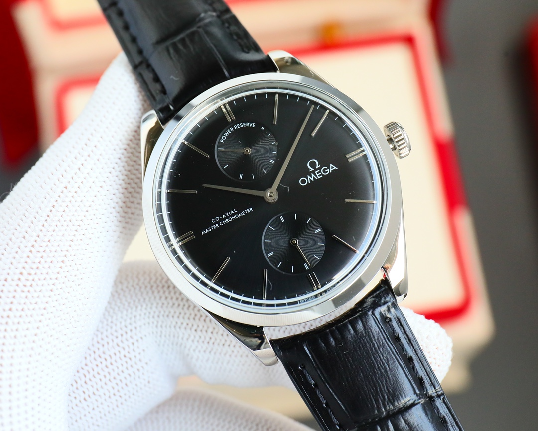 OMEGA デ ヴィル コーアクシャルコピー シンプル 防水 腕時計 ハンサム レザー ブラック_3