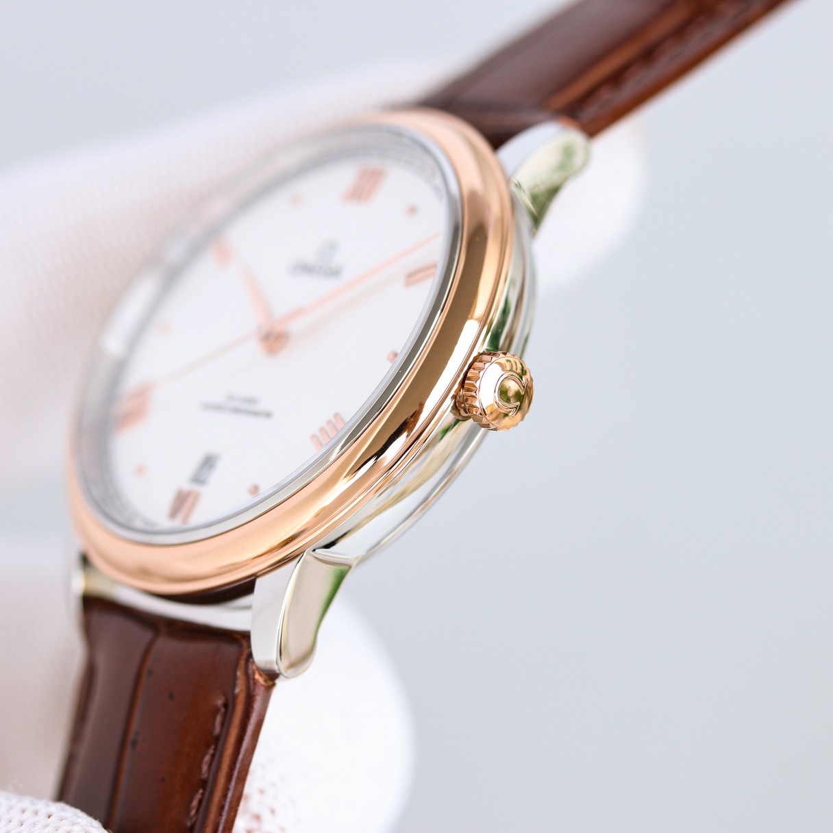 OMEGA デ ヴィル トレゾア偽物 人気 ウォッチ 腕時計 ハンサム ゴールドケース_3
