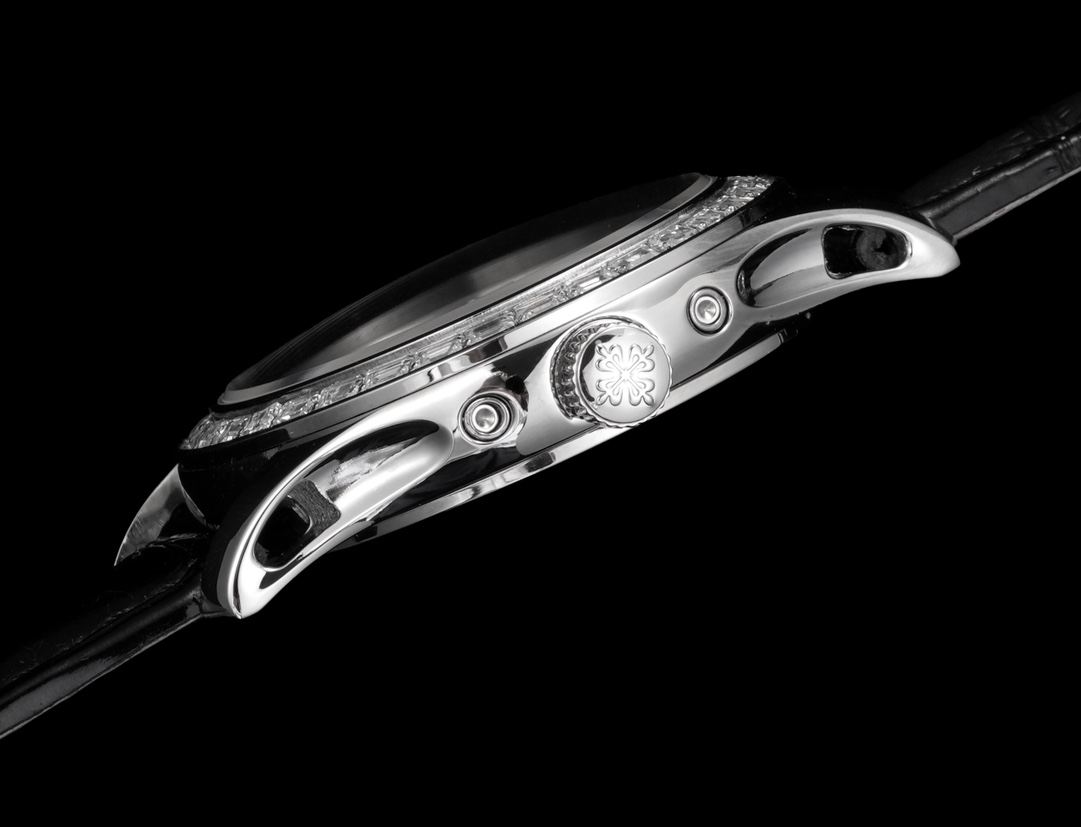 パテックフィリップ ティファニー偽物 コンプリケーション 腕時計 5205G-013 ダイヤ飾り ブラック_6
